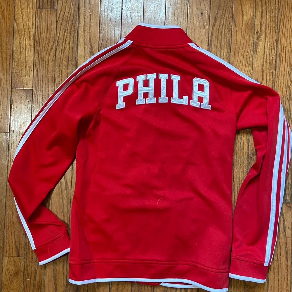 Women’s 76ers red adidas jacket